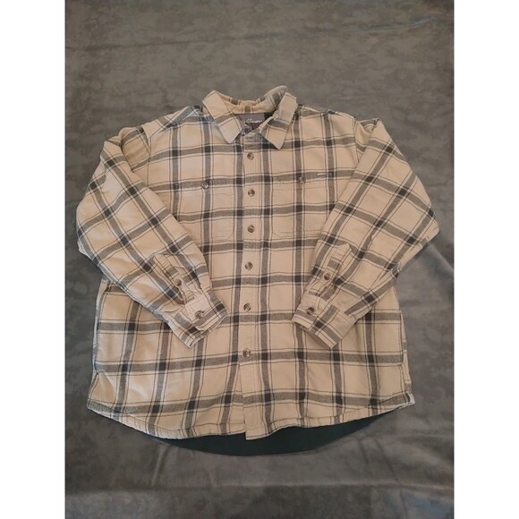 Eddie Bauer Fleece Lined Button Down Shirt Xl  Logan look Comfy - Picture 1 of 11